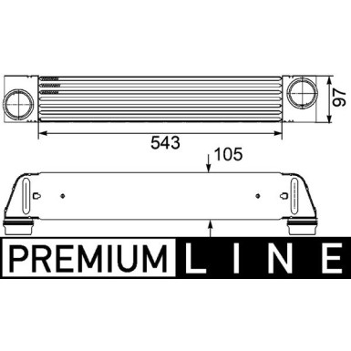 Mahle | Ladeluftkühler | CI 189 000P