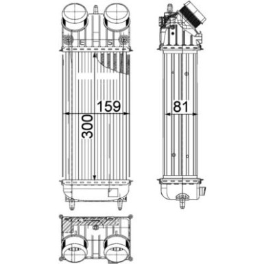 Mahle | Ladeluftkühler | CI 418 000P