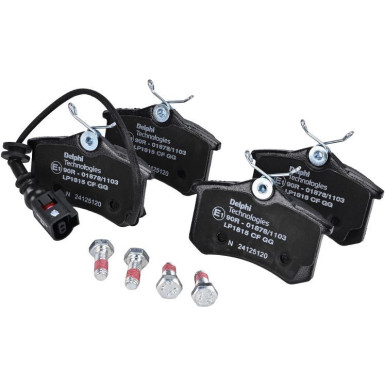 Delphi | Bremsbelagsatz, Scheibenbremse | LP1815
