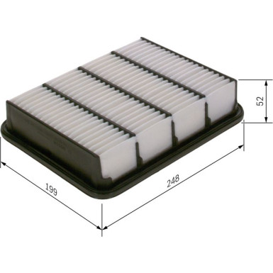 BOSCH F 026 400 165 Luftfilter