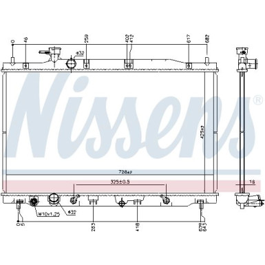 Nissens | Kühler, Motorkühlung | 681406