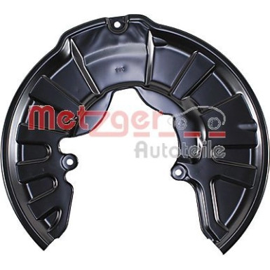 2 x METZGER Spritzblech, Bremsscheibe | 6115492