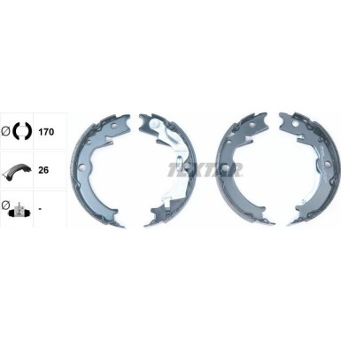 91071000 Bremsbackensatz, Feststellbremse