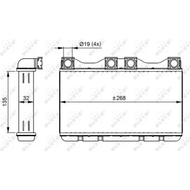 54283 Wärmetauscher, Innenraumheizung