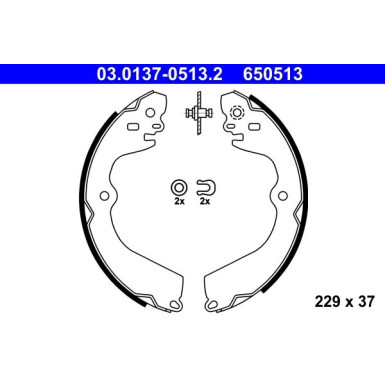 03.0137-0513.2 Bremsbackensatz 03.0137-0513.2 Bremsbackensatz