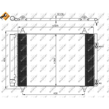 35610 Kondensator, Klimaanlage EASY FIT