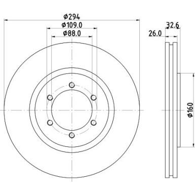 Hella | Bremsscheibe | 8DD 355 114-121