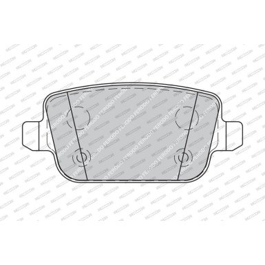 Ferodo | Bremsbelagsatz, Scheibenbremse | FDB1933