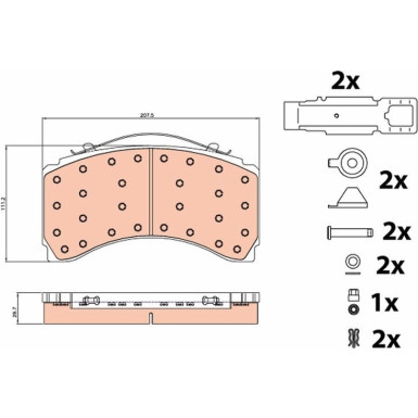 GDB5117 Bremsbelagsatz, Scheibenbremse GDB5117 Bremsbelagsatz, Scheibenbremse