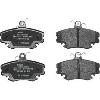 Delphi Bremsbelagsatz, Scheibenbremse LP885