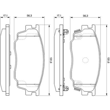 0 986 494 078 Bremsbelagsatz, Scheibenbremse