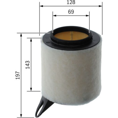 BOSCH F 026 400 095 Luftfilter BOSCH F 026 400 095 Luftfilter