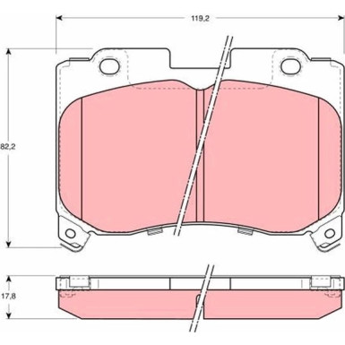GDB3106 Bremsbelagsatz, Scheibenbremse