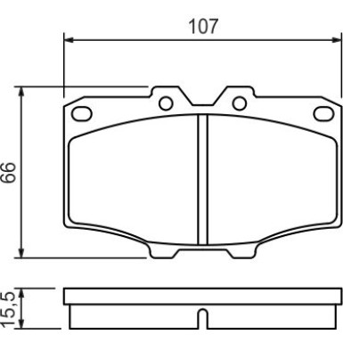 0 986 468 520 Bremsbelagsatz, Scheibenbremse
