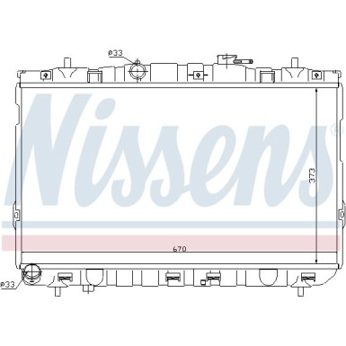 Nissens | Kühler, Motorkühlung | 67467