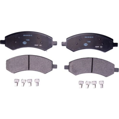 Hella | Bremsbelagsatz, Scheibenbremse | 8DB 355 023-331
