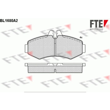 FTE | Bremsbelagsatz, Scheibenbremse | 9010290