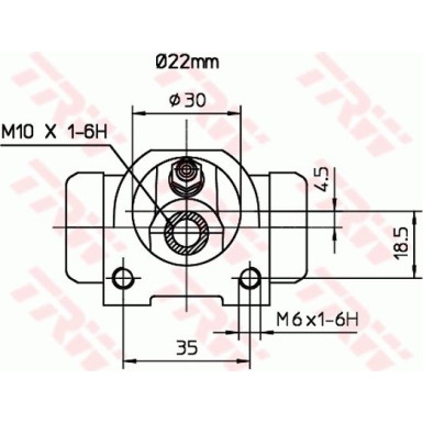 TRW | Radbremszylinder | BWH376