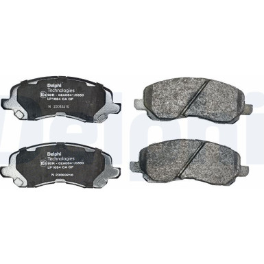 LP1684 Bremsbelagsatz, Scheibenbremse