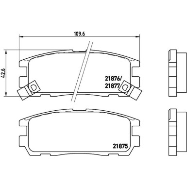 Brembo Bremsbelagsatz, Scheibenbremse PRIME LINE P 59 021