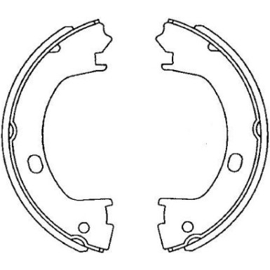 8DA 355 050-831 Bremsbackensatz, Feststellbremse 8DA 355 050-831 Bremsbackensatz, Feststellbremse