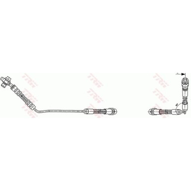 TRW | Bremsschlauch | PHD490