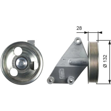T36428 Umlenk-/Führungsrolle, Keilrippenriemen DriveAlign™