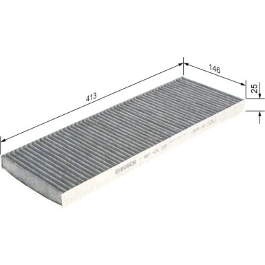 BOSCH 1 987 432 330 Innenraumfilter BOSCH 1 987 432 330 Innenraumfilter