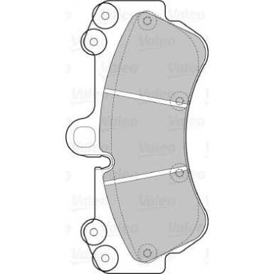 598655 Bremsbelagsatz, Scheibenbremse