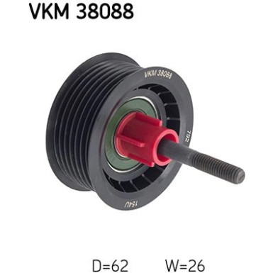 VKM 38088 Umlenk-/Führungsrolle, Keilrippenriemen VKM 38088 Umlenk-/Führungsrolle, Keilrippenriemen