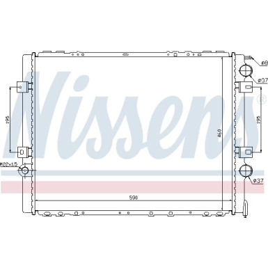 Nissens | Kühler, Motorkühlung | 63859