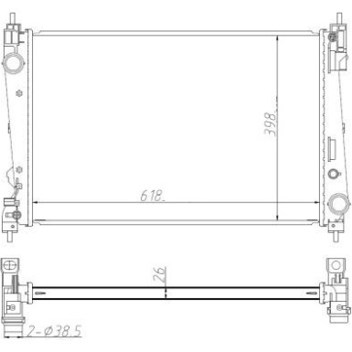 550005 Kühler, Motorkühlung