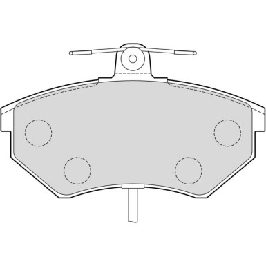 Valeo Bremsbelagsatz, Scheibenbremse ESSENTIAL 301484