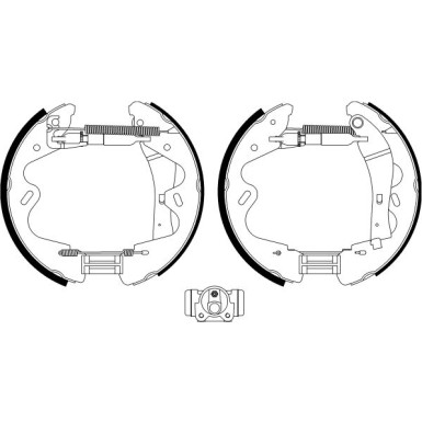Hella | Bremsbackensatz | 8DB 355 022-991