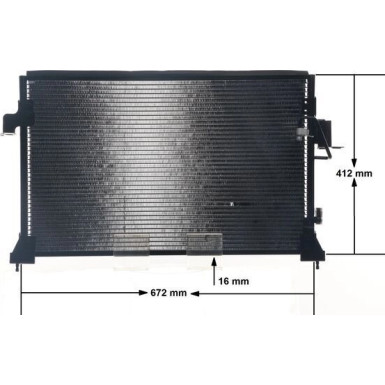 AC 676 000S Kondensator, Klimaanlage BEHR AC 676 000S Kondensator, Klimaanlage BEHR