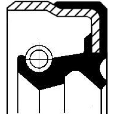 Corteco | Wellendichtring, Differential | 01019887B