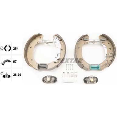 Textar Bremsbackensatz Shoe Kit Pro 84060900