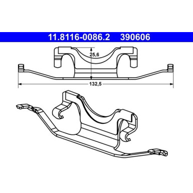 ATE | Feder, Bremssattel | 11.8116-0086.2
