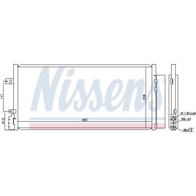Nissens | Kondensator, Klimaanlage | 940581