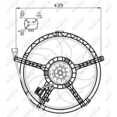 47553 Lüfter, Motorkühlung 47553 Lüfter, Motorkühlung