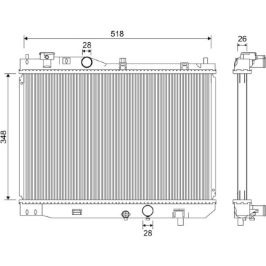 Valeo | Kühler, Motorkühlung | 701267