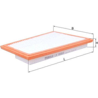 LX 1850/2 Luftfilter LX 1850/2 Luftfilter