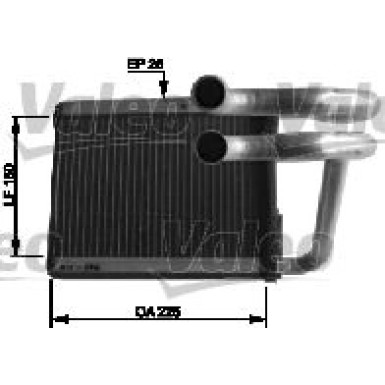 812434 Wärmetauscher, Innenraumheizung