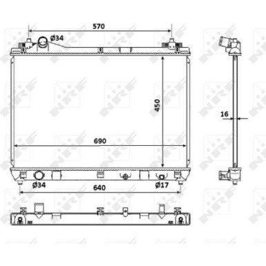 53917 Kühler, Motorkühlung 53917 Kühler, Motorkühlung