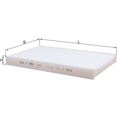 LA 93 Filter, Innenraumluft LA 93 Filter, Innenraumluft