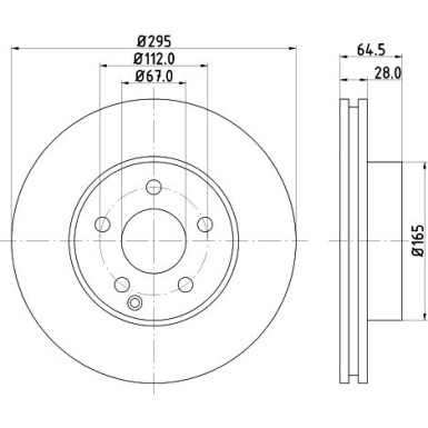 Hella | Bremsscheibe | 8DD 355 128-781
