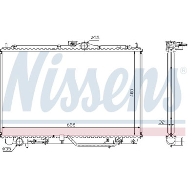 Nissens | Kühler, Motorkühlung | 62860A