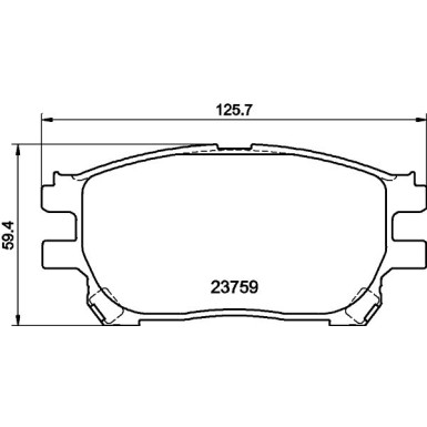 8DB 355 010-111 Bremsbelagsatz, Scheibenbremse