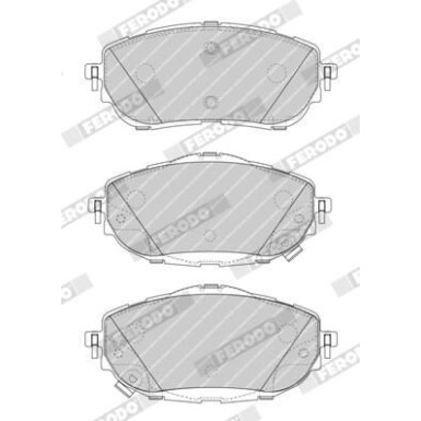 Ferodo Bremsbelagsatz, Scheibenbremse PREMIER ECO FRICTION FDB4648