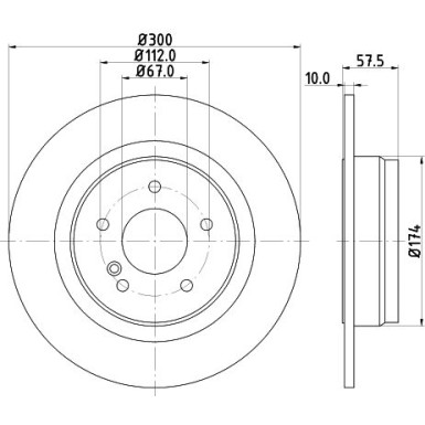 Hella | Bremsscheibe | 8DD 355 114-211